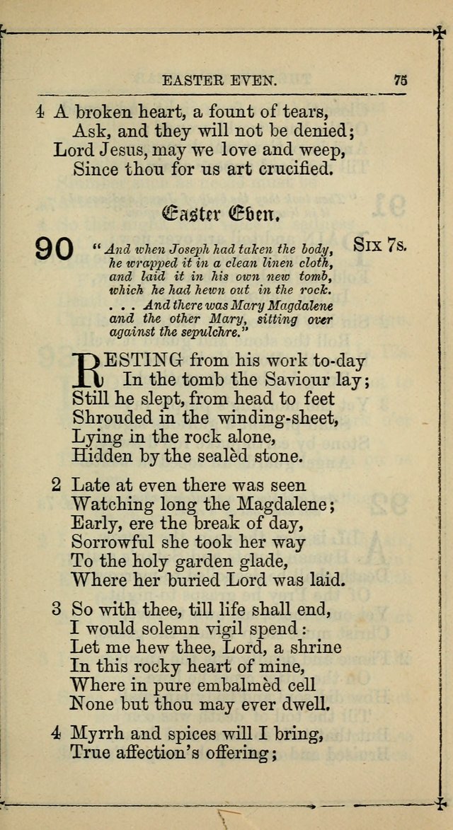Hymnal: according to the use of the Protestant Episcopal Church in the United States of America : Revised edition (1874) page 90