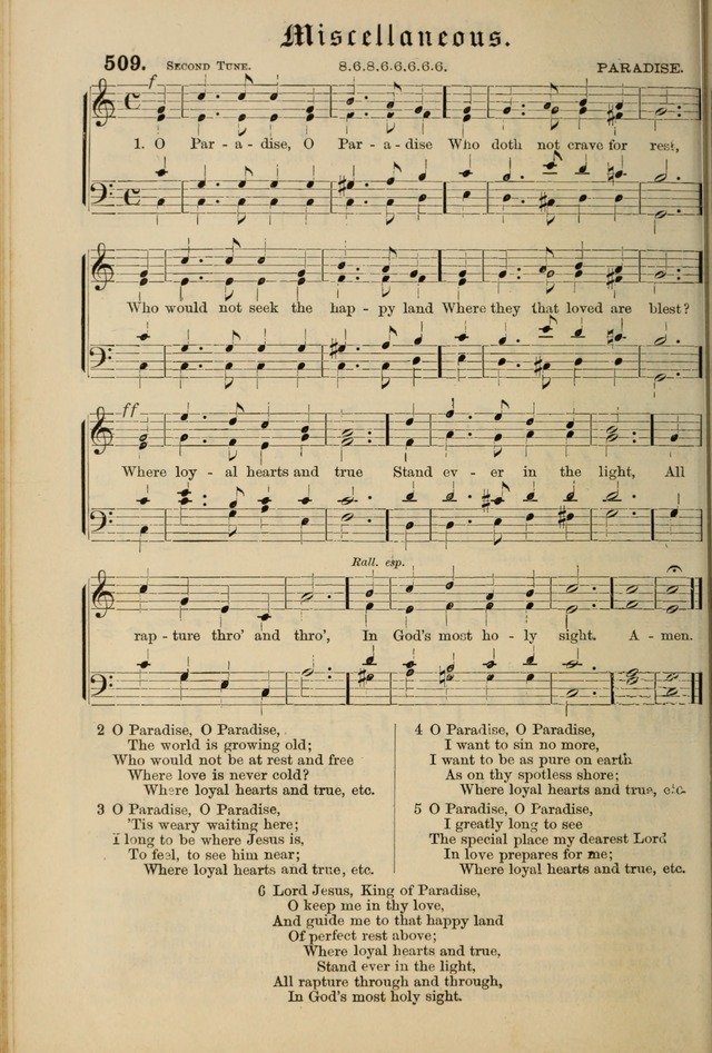 Hymnal and Canticles of the Protestant Episcopal Church with Music (Gilbert & Goodrich) page 422
