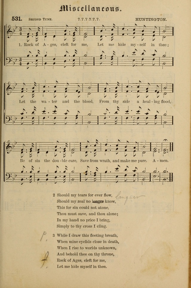 Hymnal and Canticles of the Protestant Episcopal Church with Music (Gilbert & Goodrich) page 447