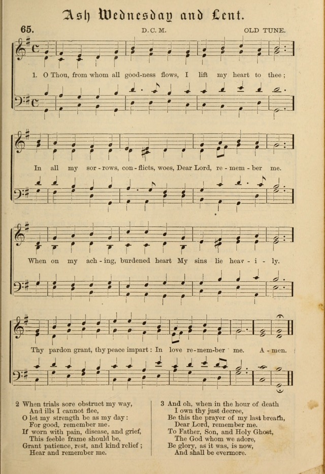 Hymnal and Canticles of the Protestant Episcopal Church with Music (Gilbert & Goodrich) page 67