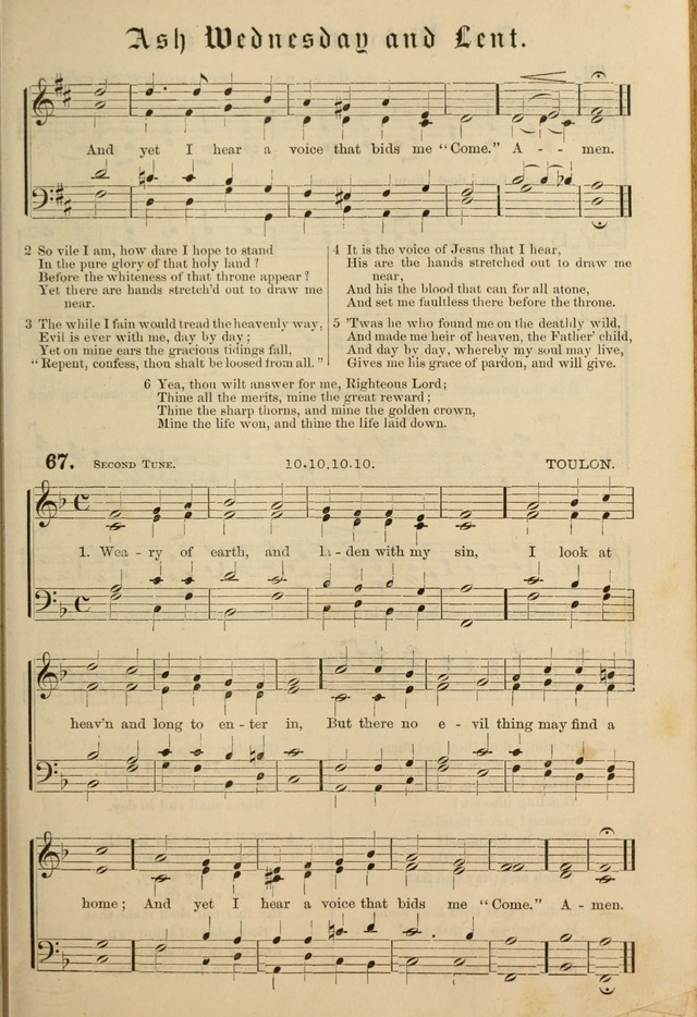 Hymnal and Canticles of the Protestant Episcopal Church with Music (Gilbert & Goodrich) page 69