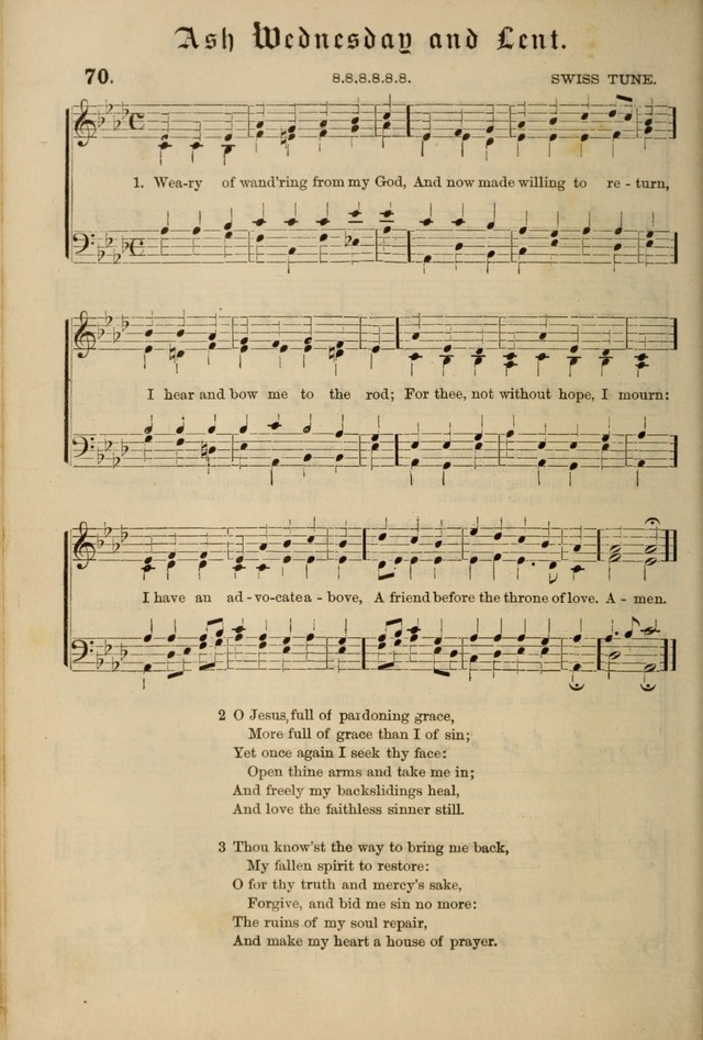 Hymnal and Canticles of the Protestant Episcopal Church with Music (Gilbert & Goodrich) page 72