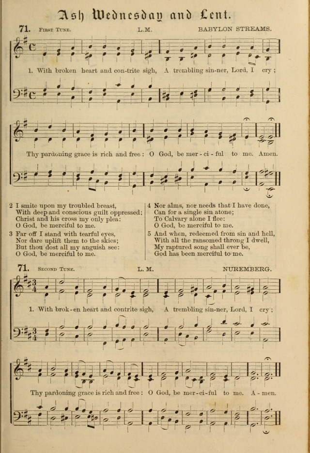 Hymnal and Canticles of the Protestant Episcopal Church with Music (Gilbert & Goodrich) page 73