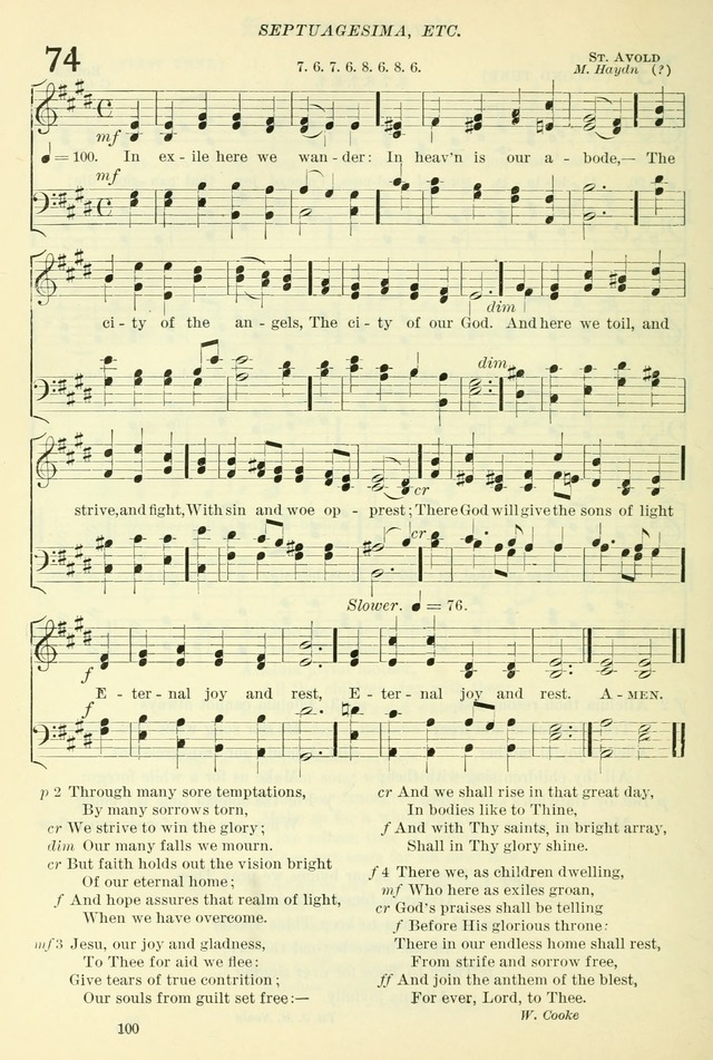 The Church Hymnal: revised and enlarged in accordance with the action of the General Convention of the Protestant Episcopal Church in the United States of America in the year of our Lord 1892. (Ed. B) page 148