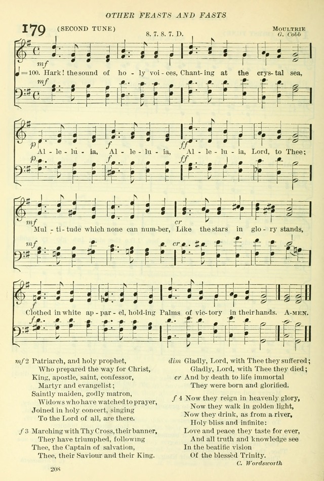 The Church Hymnal: revised and enlarged in accordance with the action of the General Convention of the Protestant Episcopal Church in the United States of America in the year of our Lord 1892. (Ed. B) page 256
