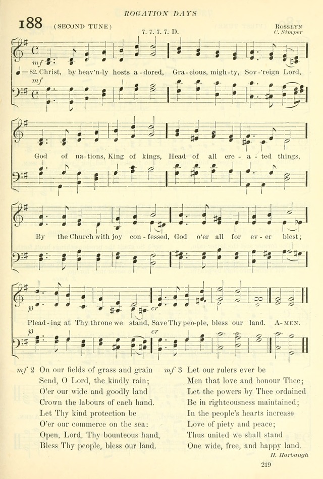 The Church Hymnal: revised and enlarged in accordance with the action of the General Convention of the Protestant Episcopal Church in the United States of America in the year of our Lord 1892. (Ed. B) page 267
