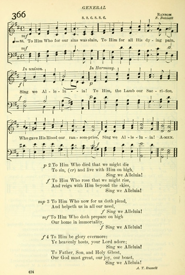 The Church Hymnal: revised and enlarged in accordance with the action of the General Convention of the Protestant Episcopal Church in the United States of America in the year of our Lord 1892. (Ed. B) page 472