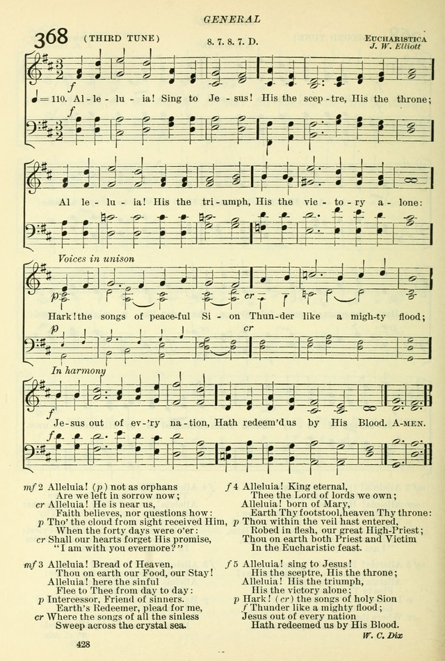 The Church Hymnal: revised and enlarged in accordance with the action of the General Convention of the Protestant Episcopal Church in the United States of America in the year of our Lord 1892. (Ed. B) page 476