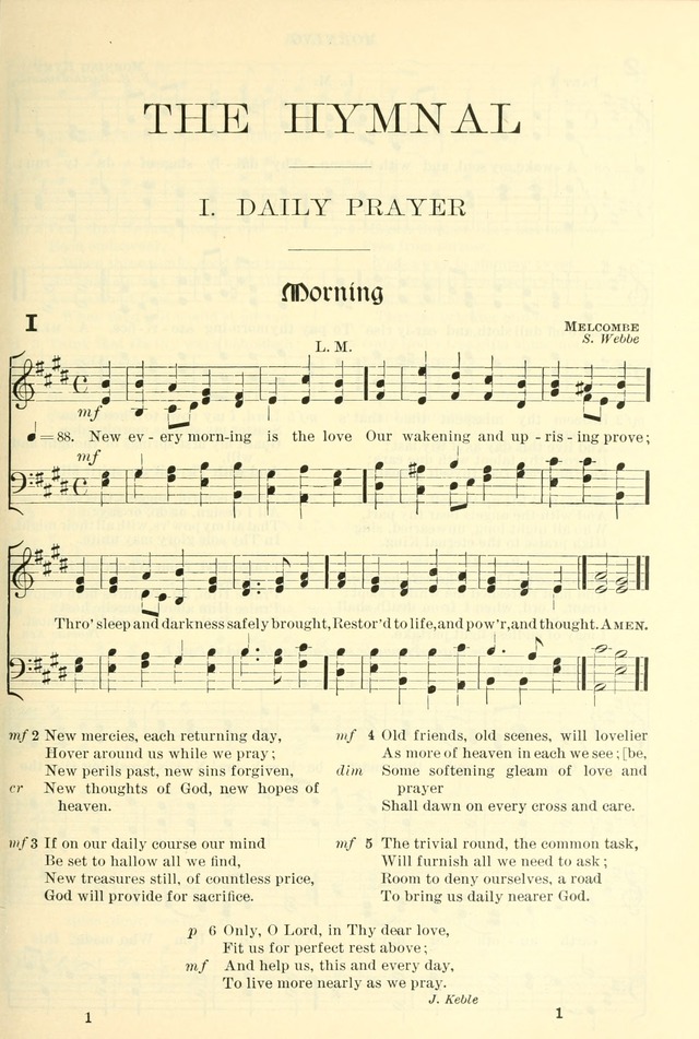 The Church Hymnal: revised and enlarged in accordance with the action of the General Convention of the Protestant Episcopal Church in the United States of America in the year of our Lord 1892. (Ed. B) page 49