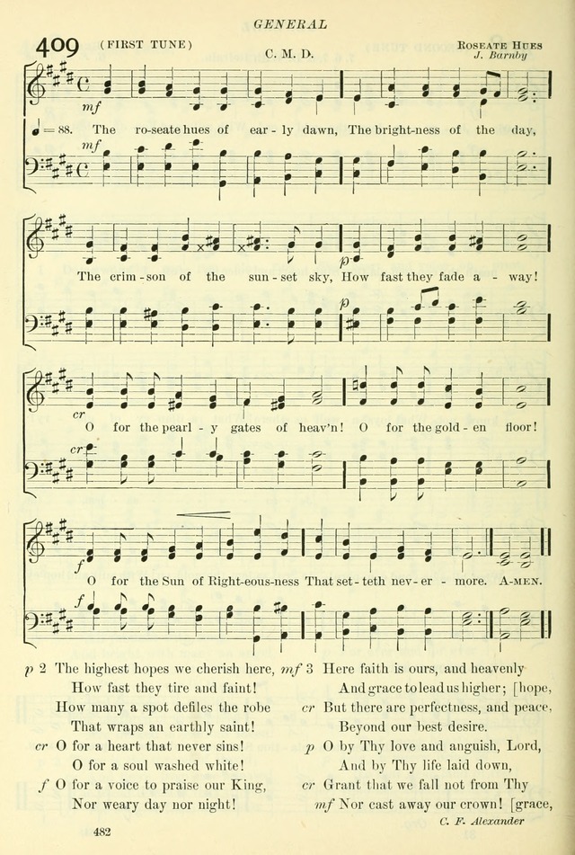 The Church Hymnal: revised and enlarged in accordance with the action of the General Convention of the Protestant Episcopal Church in the United States of America in the year of our Lord 1892. (Ed. B) page 530