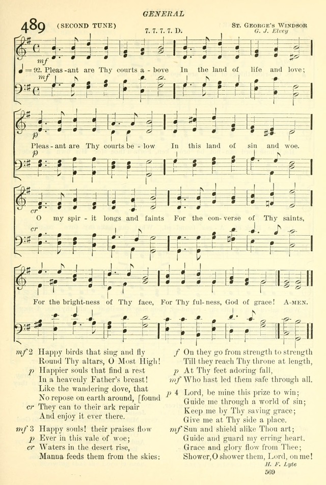 The Church Hymnal: revised and enlarged in accordance with the action of the General Convention of the Protestant Episcopal Church in the United States of America in the year of our Lord 1892. (Ed. B) page 617