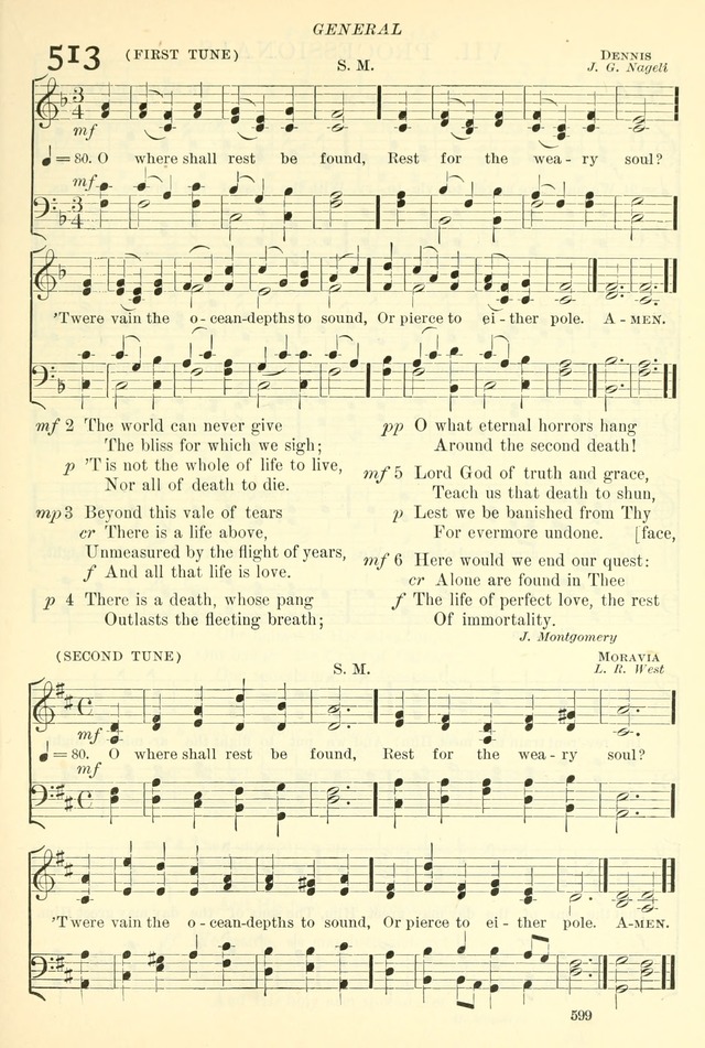 The Church Hymnal: revised and enlarged in accordance with the action of the General Convention of the Protestant Episcopal Church in the United States of America in the year of our Lord 1892. (Ed. B) page 647