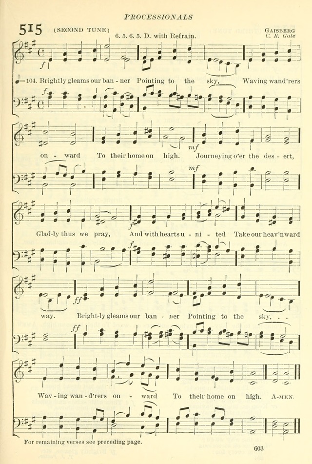 The Church Hymnal: revised and enlarged in accordance with the action of the General Convention of the Protestant Episcopal Church in the United States of America in the year of our Lord 1892. (Ed. B) page 651