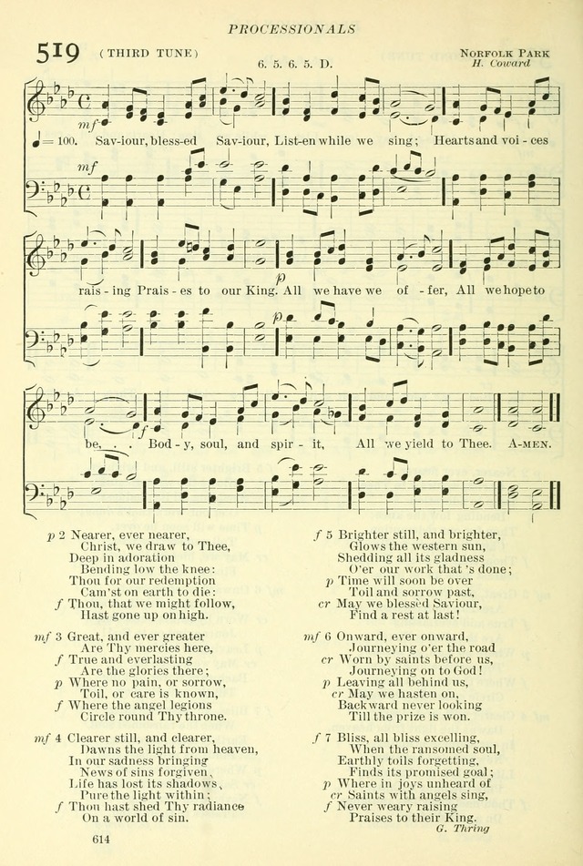 The Church Hymnal: revised and enlarged in accordance with the action of the General Convention of the Protestant Episcopal Church in the United States of America in the year of our Lord 1892. (Ed. B) page 662