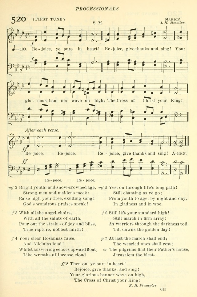 The Church Hymnal: revised and enlarged in accordance with the action of the General Convention of the Protestant Episcopal Church in the United States of America in the year of our Lord 1892. (Ed. B) page 663