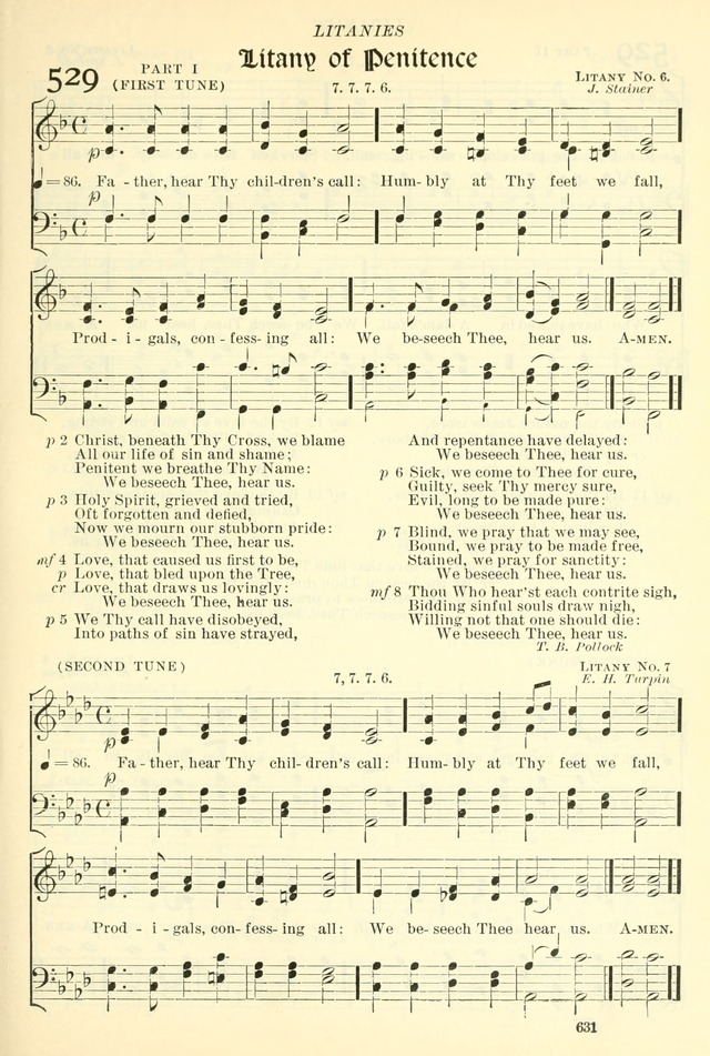 The Church Hymnal: revised and enlarged in accordance with the action of the General Convention of the Protestant Episcopal Church in the United States of America in the year of our Lord 1892. (Ed. B) page 679