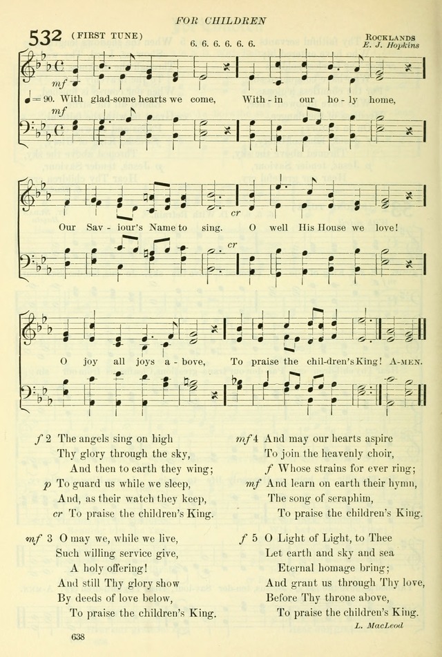 The Church Hymnal: revised and enlarged in accordance with the action of the General Convention of the Protestant Episcopal Church in the United States of America in the year of our Lord 1892. (Ed. B) page 686