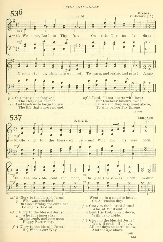 The Church Hymnal: revised and enlarged in accordance with the action of the General Convention of the Protestant Episcopal Church in the United States of America in the year of our Lord 1892. (Ed. B) page 691