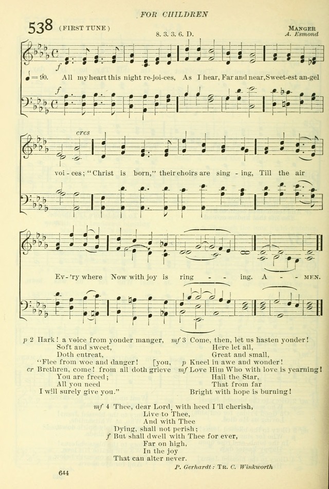 The Church Hymnal: revised and enlarged in accordance with the action of the General Convention of the Protestant Episcopal Church in the United States of America in the year of our Lord 1892. (Ed. B) page 692