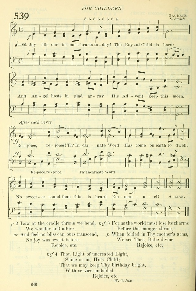 The Church Hymnal: revised and enlarged in accordance with the action of the General Convention of the Protestant Episcopal Church in the United States of America in the year of our Lord 1892. (Ed. B) page 694