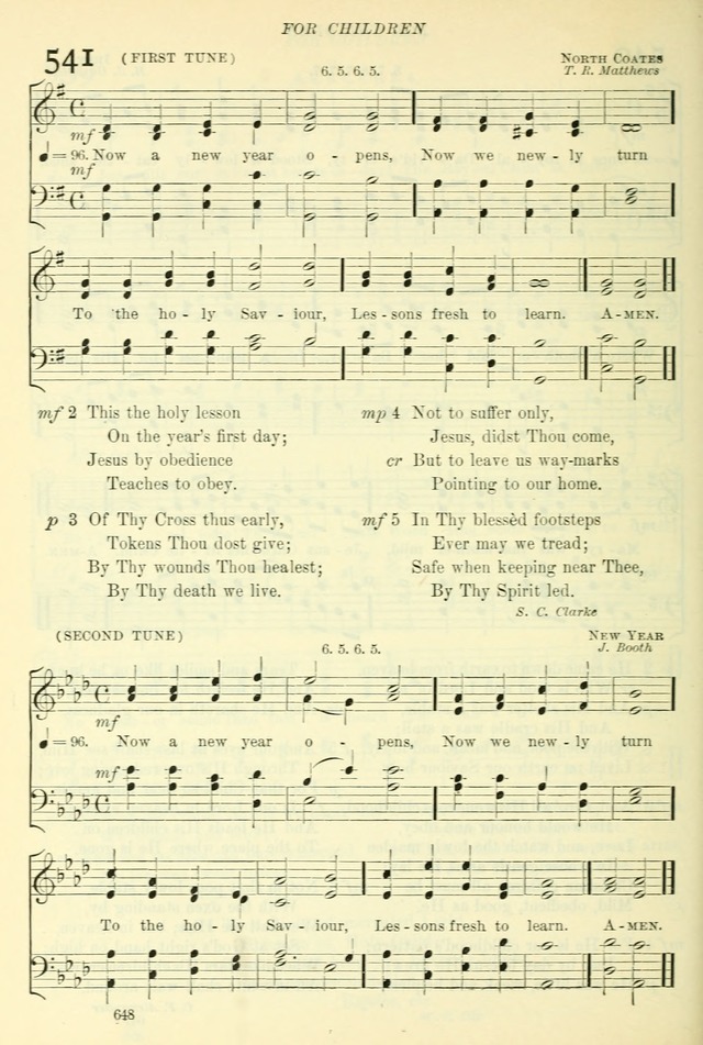The Church Hymnal: revised and enlarged in accordance with the action of the General Convention of the Protestant Episcopal Church in the United States of America in the year of our Lord 1892. (Ed. B) page 696
