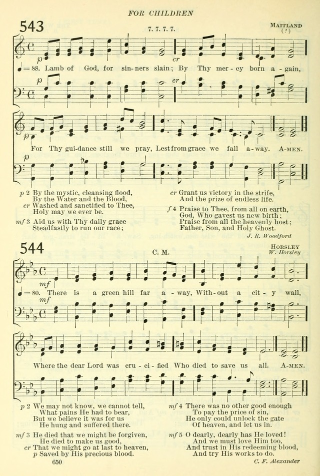 The Church Hymnal: revised and enlarged in accordance with the action of the General Convention of the Protestant Episcopal Church in the United States of America in the year of our Lord 1892. (Ed. B) page 698
