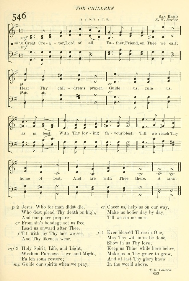 The Church Hymnal: revised and enlarged in accordance with the action of the General Convention of the Protestant Episcopal Church in the United States of America in the year of our Lord 1892. (Ed. B) page 701