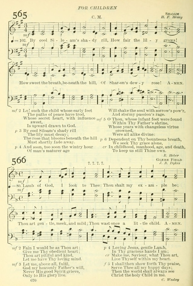 The Church Hymnal: revised and enlarged in accordance with the action of the General Convention of the Protestant Episcopal Church in the United States of America in the year of our Lord 1892. (Ed. B) page 718