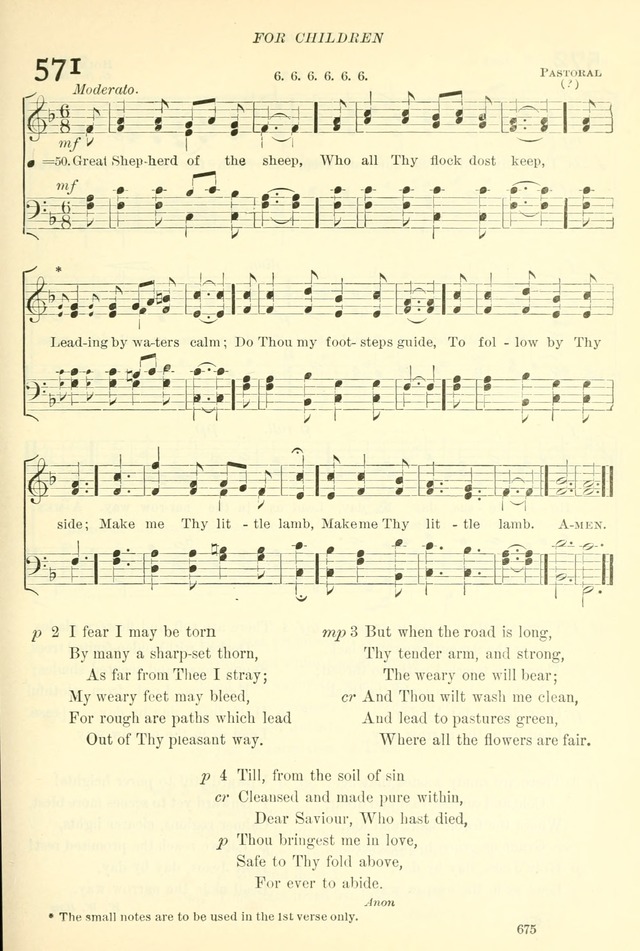 The Church Hymnal: revised and enlarged in accordance with the action of the General Convention of the Protestant Episcopal Church in the United States of America in the year of our Lord 1892. (Ed. B) page 723