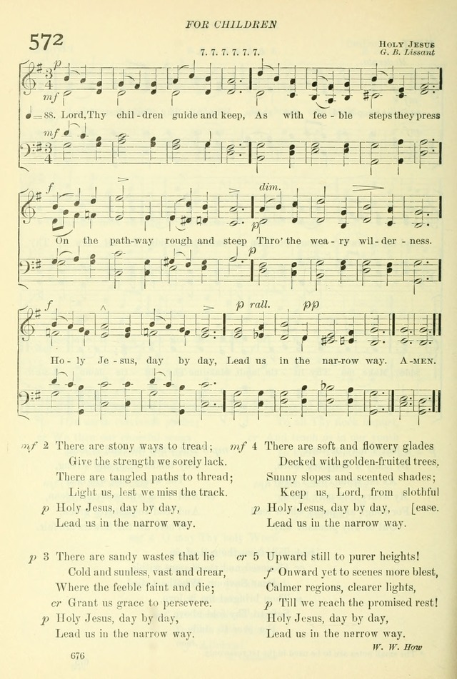 The Church Hymnal: revised and enlarged in accordance with the action of the General Convention of the Protestant Episcopal Church in the United States of America in the year of our Lord 1892. (Ed. B) page 724