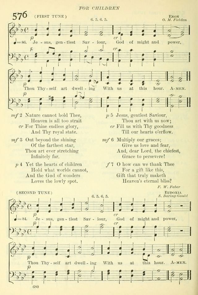 The Church Hymnal: revised and enlarged in accordance with the action of the General Convention of the Protestant Episcopal Church in the United States of America in the year of our Lord 1892. (Ed. B) page 728
