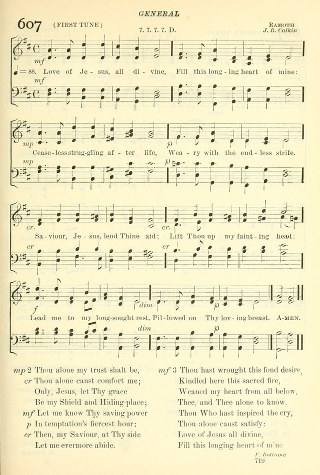 The Church Hymnal: revised and enlarged in accordance with the action of the General Convention of the Protestant Episcopal Church in the United States of America in the year of our Lord 1892. (Ed. B) page 767