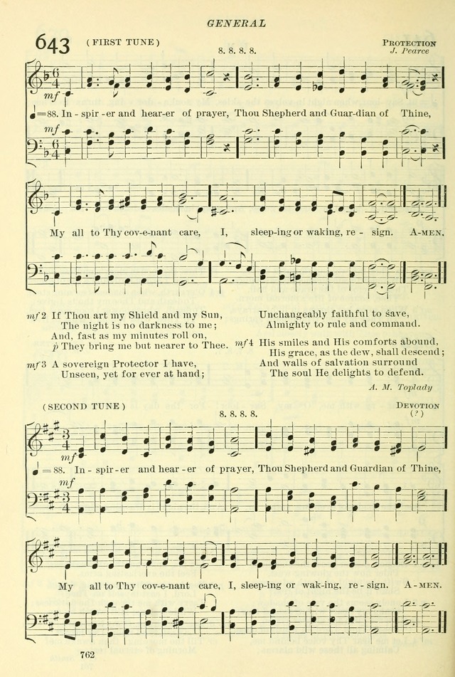 The Church Hymnal: revised and enlarged in accordance with the action of the General Convention of the Protestant Episcopal Church in the United States of America in the year of our Lord 1892. (Ed. B) page 810
