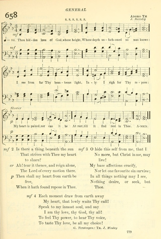 The Church Hymnal: revised and enlarged in accordance with the action of the General Convention of the Protestant Episcopal Church in the United States of America in the year of our Lord 1892. (Ed. B) page 827