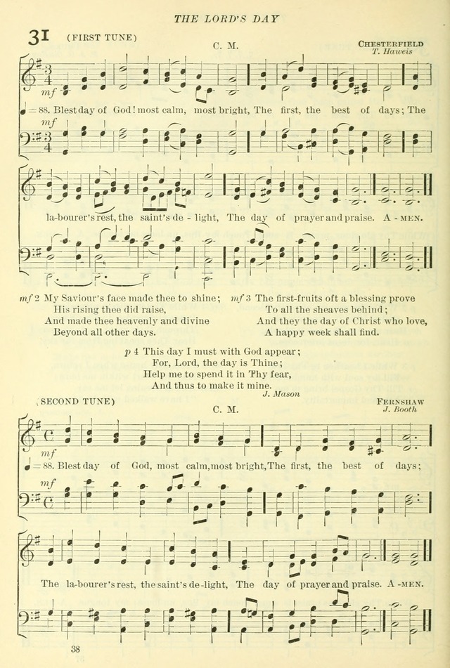 The Church Hymnal: revised and enlarged in accordance with the action of the General Convention of the Protestant Episcopal Church in the United States of America in the year of our Lord 1892. (Ed. B) page 86