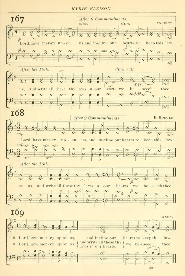 The Church Hymnal: revised and enlarged in accordance with the action of the General Convention of the Protestant Episcopal Church in the United States of America in the year of our Lord 1892. (Ed. B) page 885