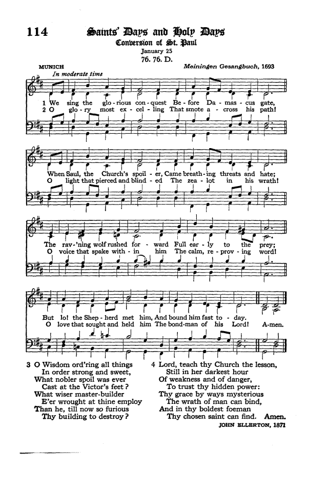 The Hymnal of the Protestant Episcopal Church in the United States of America 1940 page 153