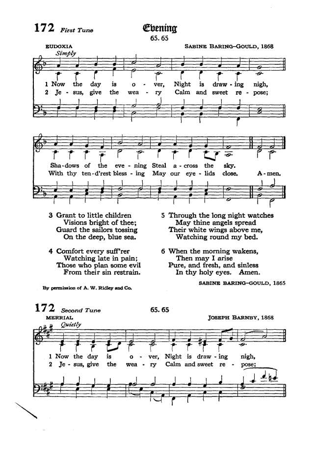 The Hymnal of the Protestant Episcopal Church in the United States of America 1940 page 222