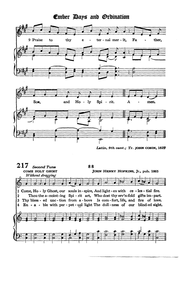 The Hymnal of the Protestant Episcopal Church in the United States of America 1940 page 275