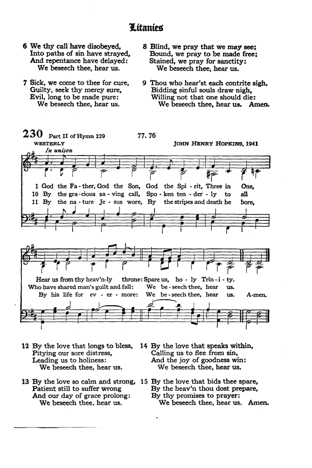The Hymnal of the Protestant Episcopal Church in the United States of America 1940 page 291