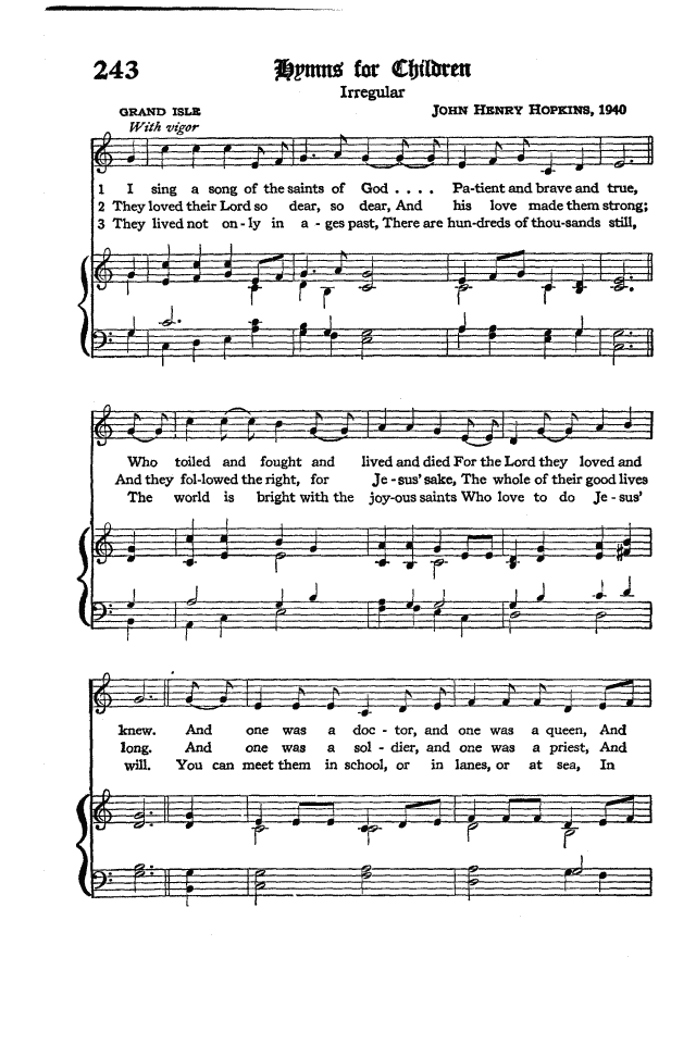The Hymnal of the Protestant Episcopal Church in the United States of America 1940 page 304
