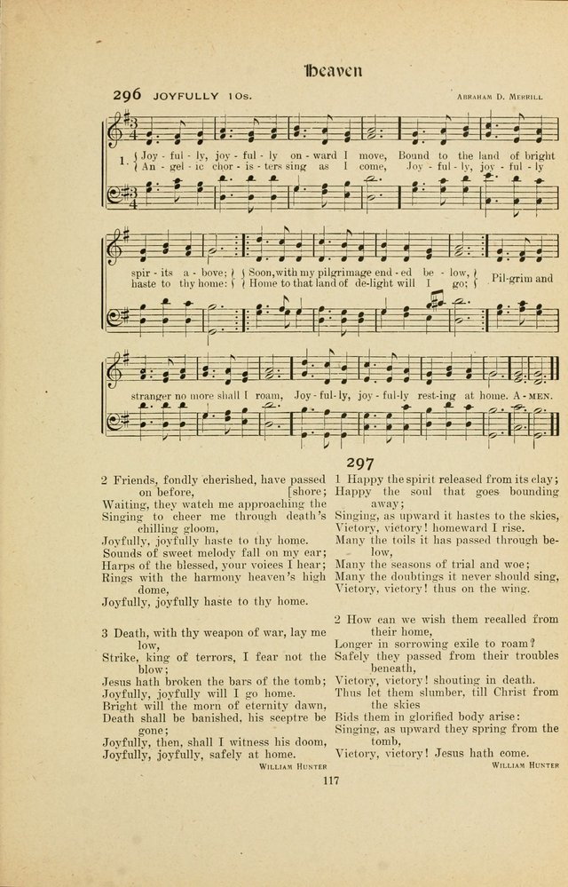 Hymns, Psalms and Gospel Songs: with responsive readings page 117