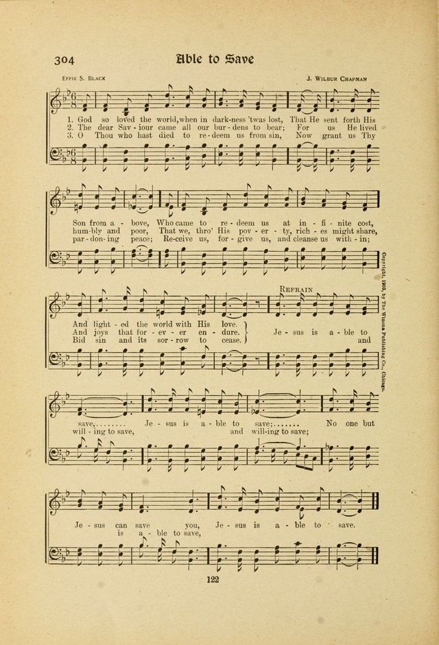 Hymns, Psalms and Gospel Songs: with responsive readings page 122