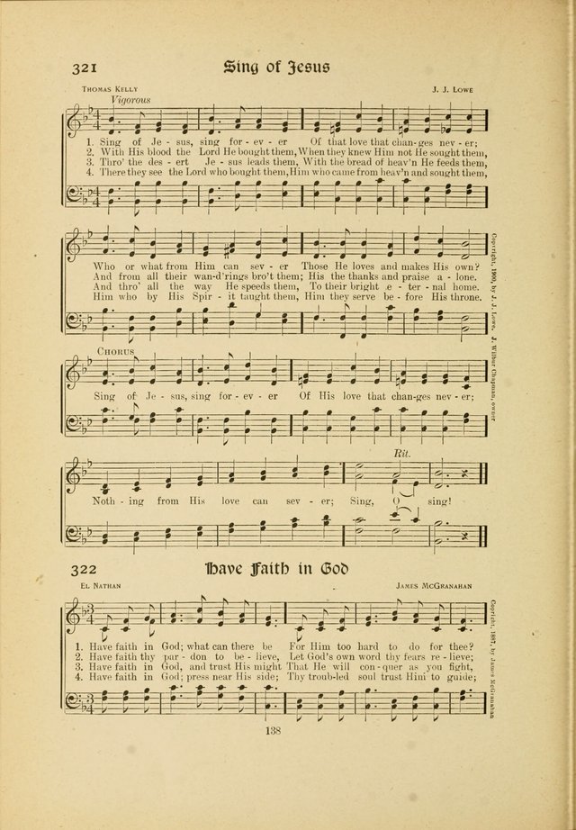 Hymns, Psalms and Gospel Songs: with responsive readings page 138