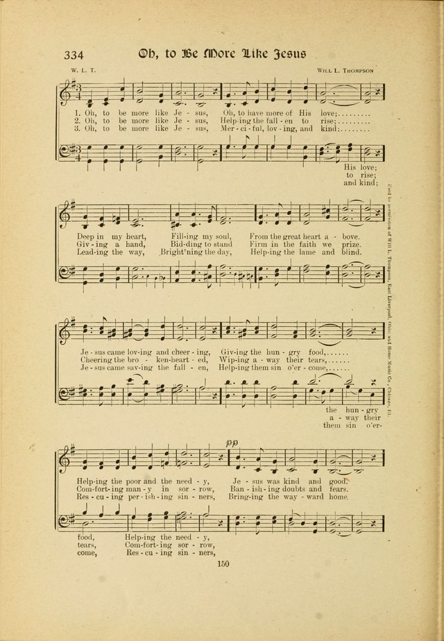 Hymns, Psalms and Gospel Songs: with responsive readings page 150