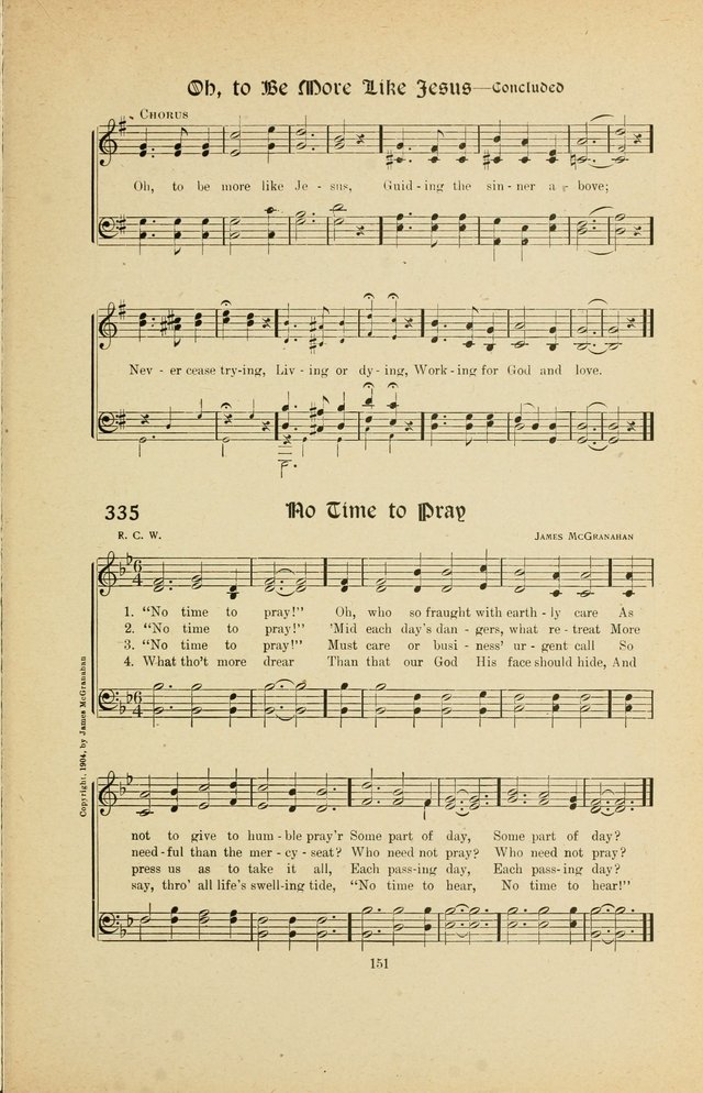 Hymns, Psalms and Gospel Songs: with responsive readings page 151