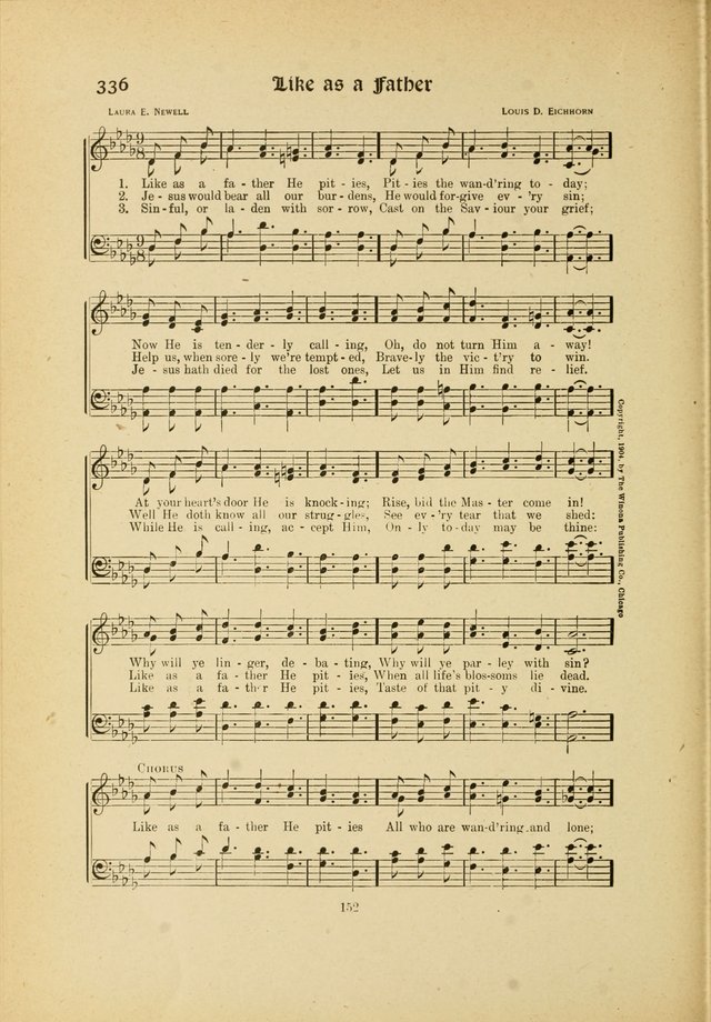 Hymns, Psalms and Gospel Songs: with responsive readings page 152