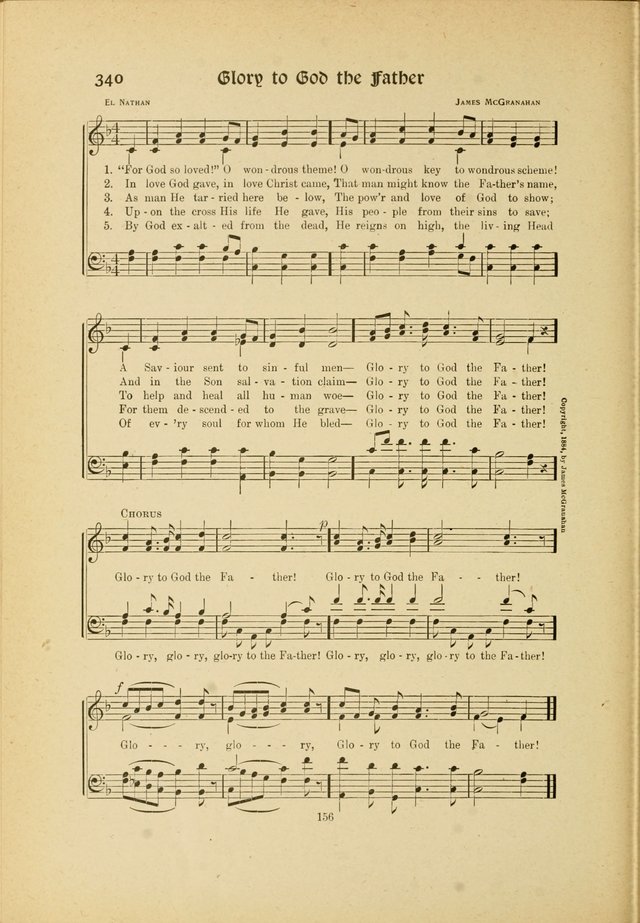 Hymns, Psalms and Gospel Songs: with responsive readings page 156
