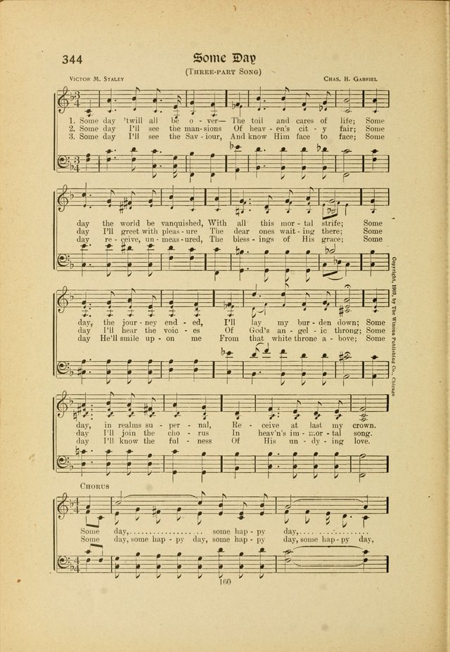 Hymns, Psalms and Gospel Songs: with responsive readings page 160