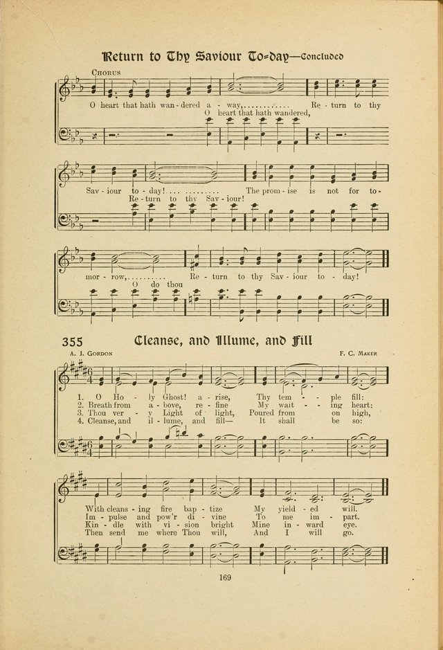 Hymns, Psalms and Gospel Songs: with responsive readings page 169